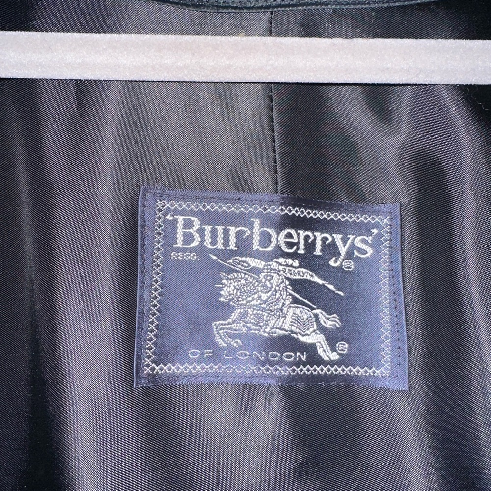 BURBERRY Vintage Khaki Trench Coat Classic Plaid Lined Belted Size Extra Large - Picture 4 of 6